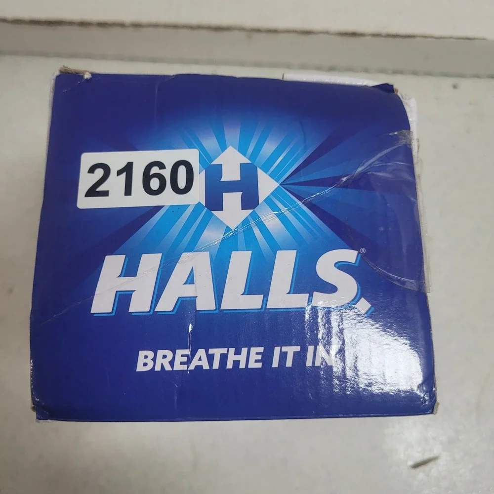 Halls Warm Steam Sinus Inhaler by Crane White Blue Handheld Congestion Relief
